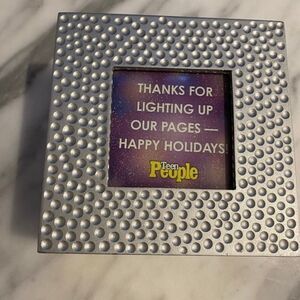 Vintage 1990s Limited Edition People Magazine Gift Candle Hammered Metal Box …
